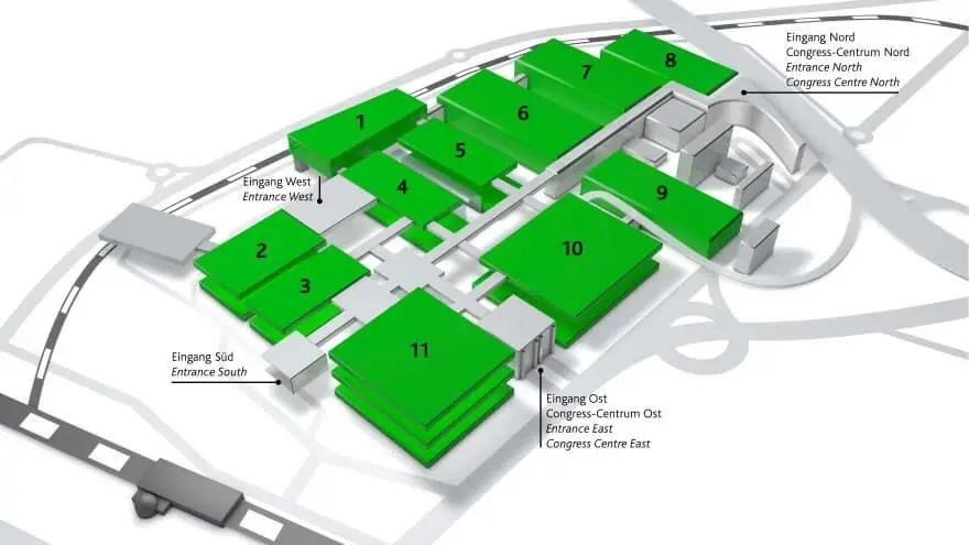 koelnmesse fuar alan planı
