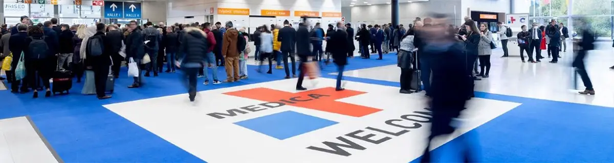 medica düsseldorf fuarında medikal teknoloji ve sağlık sektörü profesyonelleri