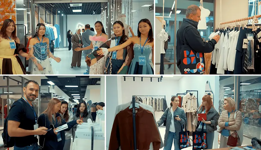 uluslararası moda fuarında satın almacılar ve marka temsilcileri arasında B2B ve B2C görüşmeler